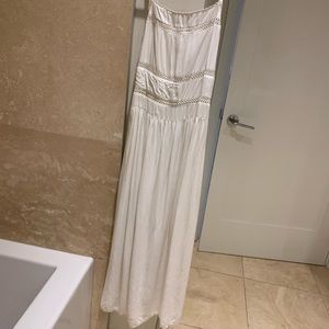 Aritzia Wilfred White Midi Dress